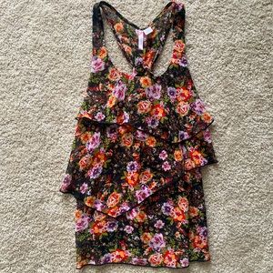 Floral Halter Tank Top.